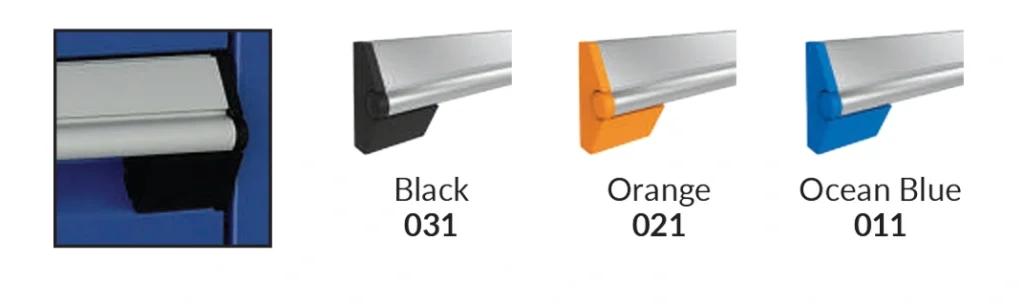 Standard colors products Rousseau metal Pedlex storage products drawer handle end caps