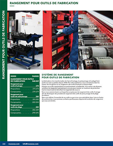 Brochure - Rangement pour outils de fabrication CN pliage poinçonnage Pedlex