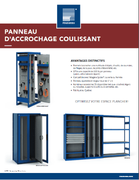 Panneau d'accrochage coulissant