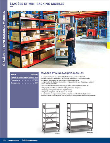 Étagère et mini-racking mobiles