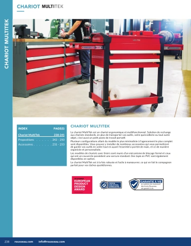Chariot MULTITEK G01-MR26_17_MultiTek Pedlex Rousseau metal brochure catalogue