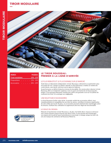 Tiroir Modulaire G01-MR26_20_Tiroirs Pedlex Rousseau metal brochure catalogue
