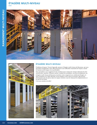 Étagère Multi-Niveau G01-MR26_23_Multi-Niveau Pedlex Rousseau metal brochure catalogue
