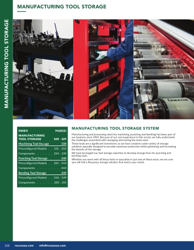 Manufacturing tool Storage G01-MR26_24_CNC Pedlex Rousseau metal brochure catalogue