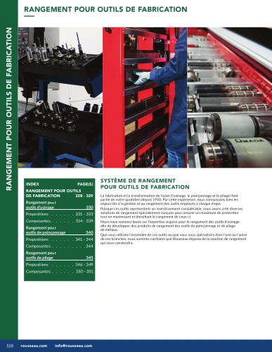 Rangement pour Outils de Fabrication G01-MR26_24_CNC Pedlex Rousseau metal brochure catalogue
