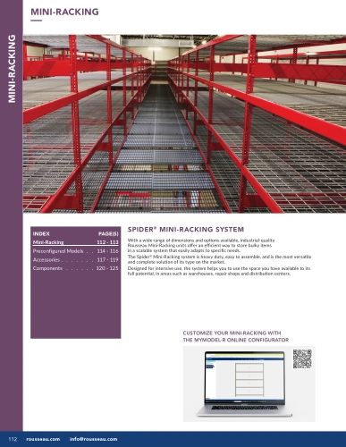 Mini-Racking G01-MR26_09_Mini-Racking Pedlex Rousseau metal brochure catalogue