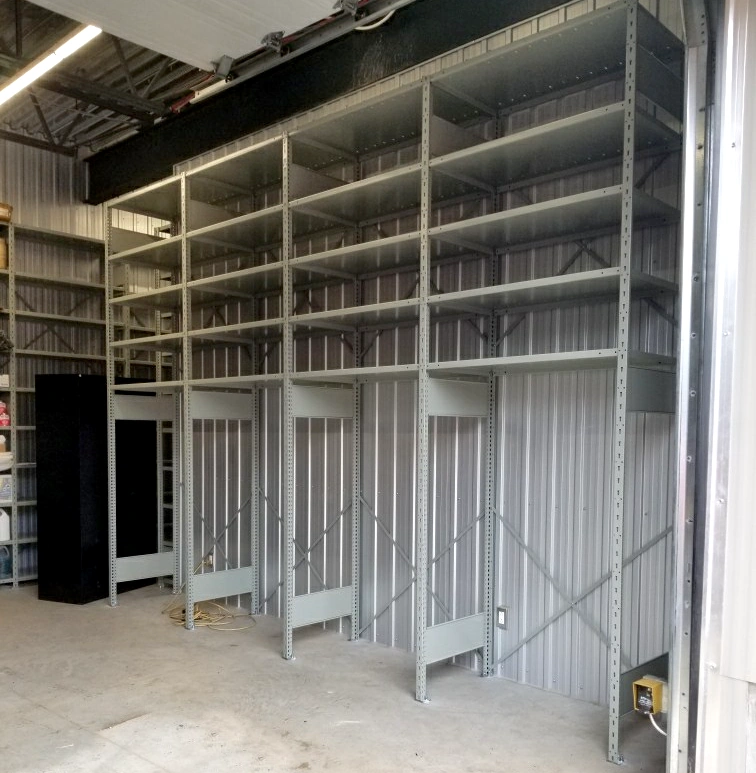 Rangement vertical sous etageres Spider equipement entreposage stockage Pedlex fabrique au Quebec_
